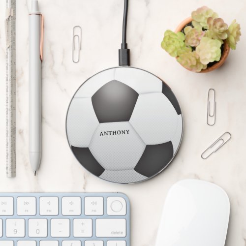 Personalized Soccer Ball Wireless Charger