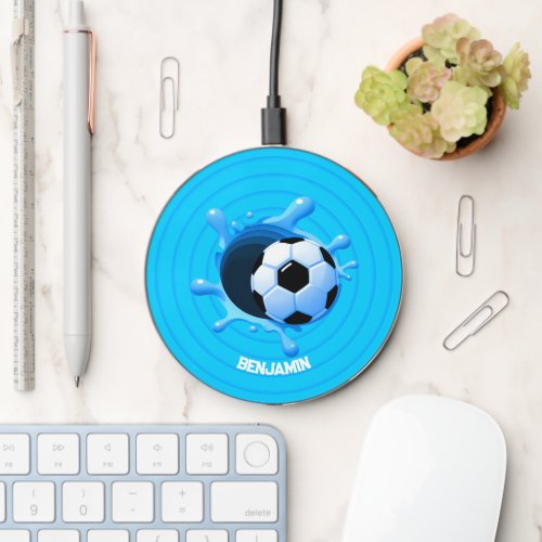 Personalized Soccer Ball Wireless Charger