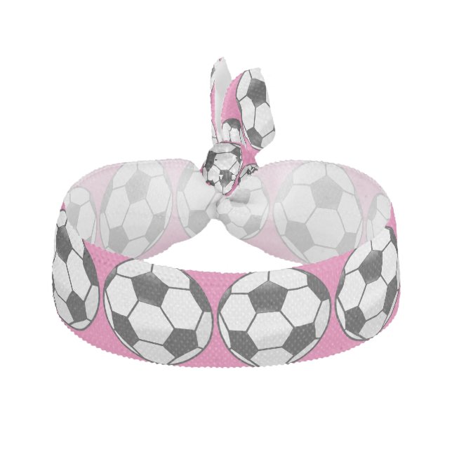 Personalized Soccer Ball with Team Name and Number Hair Tie (Front)