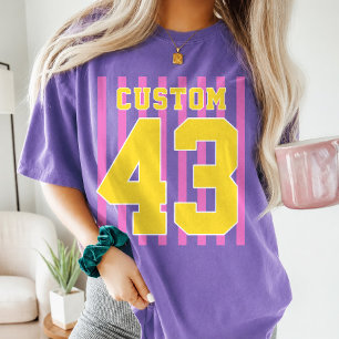 Personalized Soccer Baseball Team Name Number T-Shirt