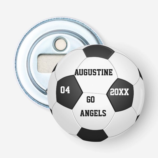 Personalized Soccer bottle open Gifts for children Opener (Front)