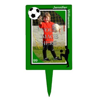 Personalized Soccer Cake Topper by StillImages at Zazzle