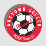 Personalized Soccer Car Magnet at Zazzle