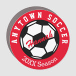 PERSONALIZED Soccer Car Magnet