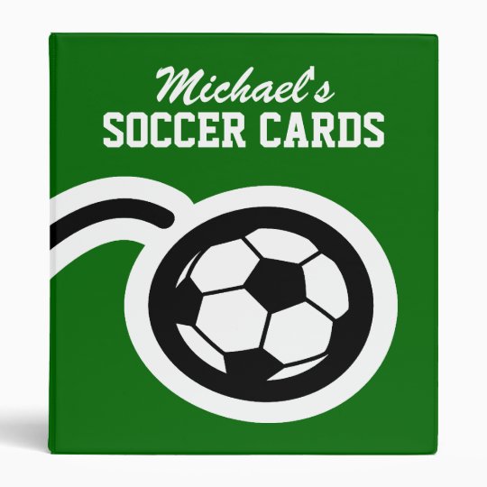 Personalized Soccer Card Binder For Collectors Zazzle