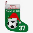Personalized Soccer Christmas Stockings 2 Text Box