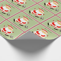 personalized soccer Christmas Wrapping Paper