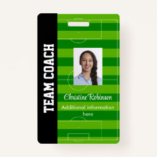 Personalized Soccer coach badge