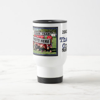 Personalized Soccer COACH Gifts Ideas PHOTO & NAME Travel Mug
