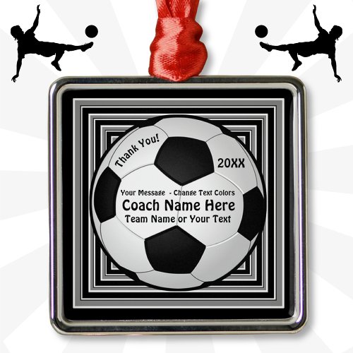 Personalized Soccer Coach Gifts Soccer Ornaments