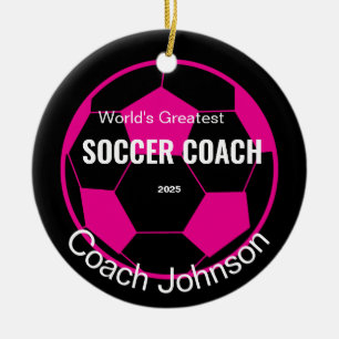Personalized Soccer Coach Ornament