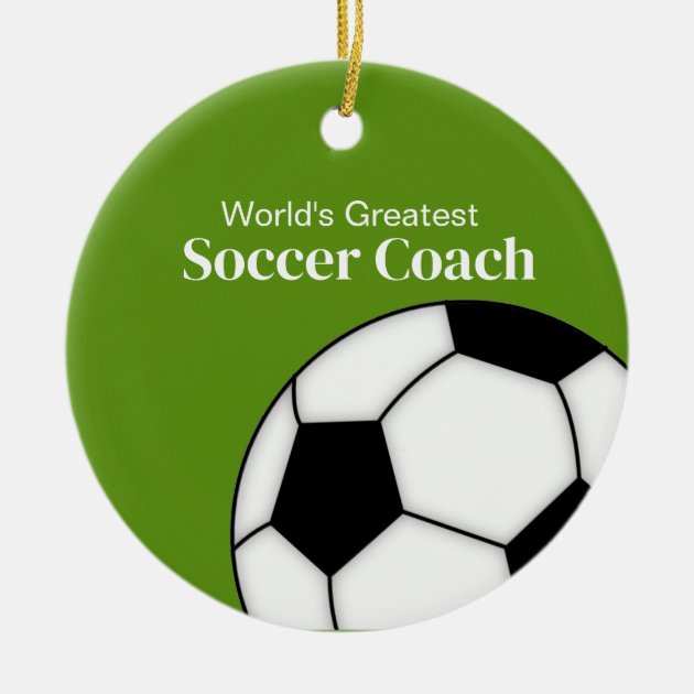 Soccer coach discount ornament