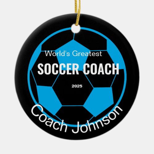 Personalized Soccer Coach  Ornament