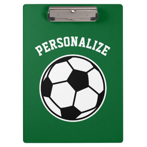 Personalized soccer coach sport accessories custom clipboard