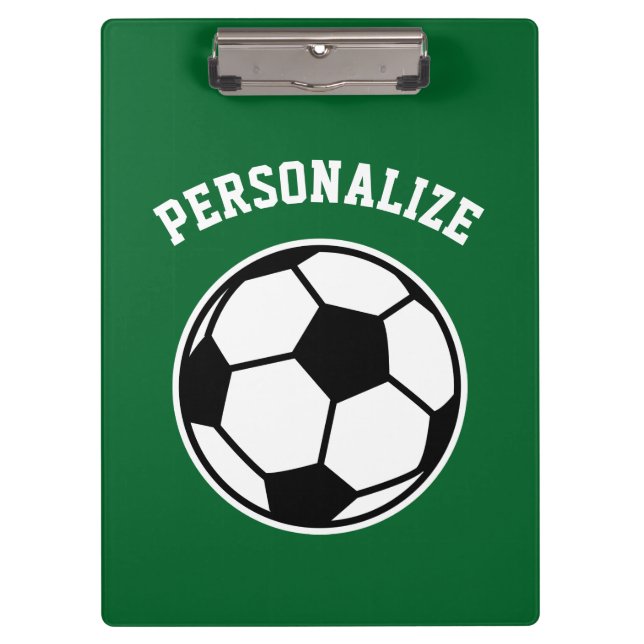 Personalized soccer coach sport accessories custom clipboard (Front)