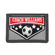 Personalized Soccer Coach Star Emblem