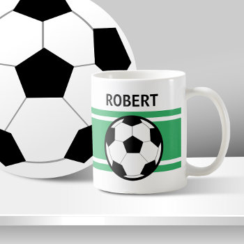 Personalized Soccer Coffee Mugs by studioart at Zazzle