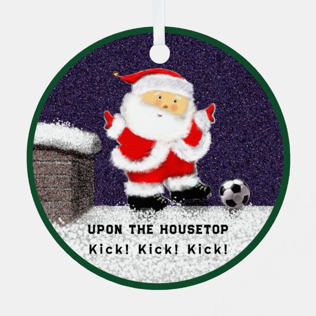 Personalized Soccer Collectible 2023 Metal Ornament (Back)