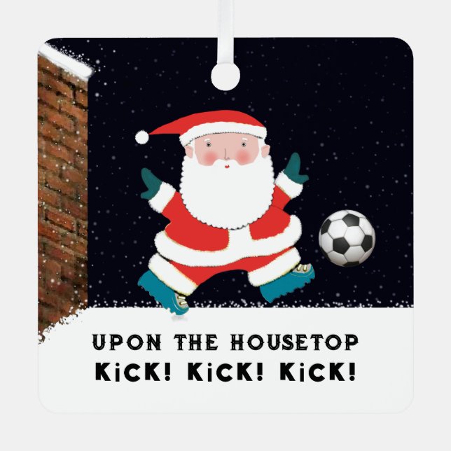 Personalized Soccer Collectible 2024 Metal Ornament (Front)