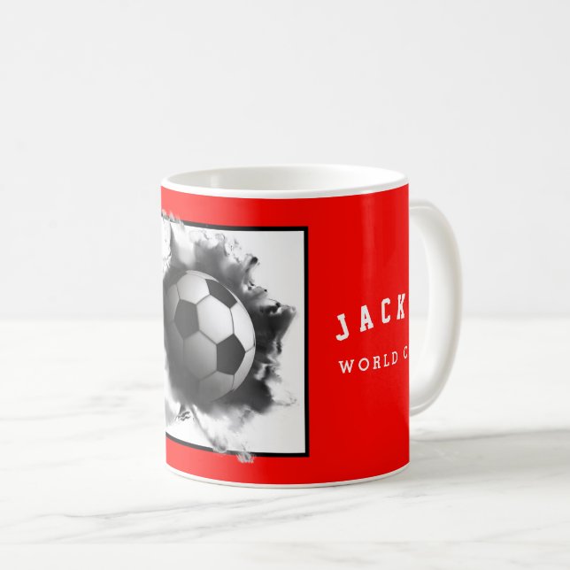 Personalized Soccer Collectible Coffee Mug (Front Right)
