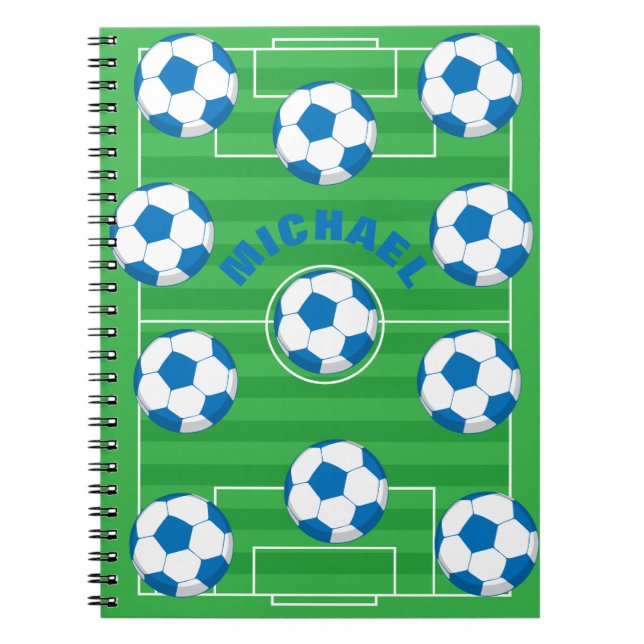 Personalized Soccer Field Notebook (Front)