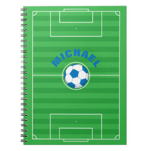 Personalized Soccer Field Notebook