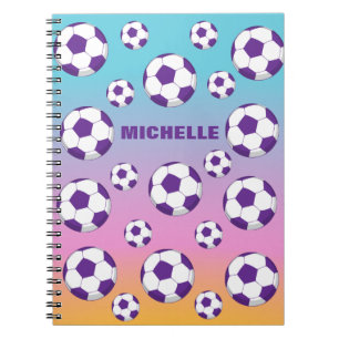 Personalized Soccer Field Notebook