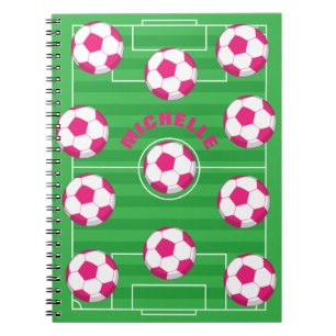 Personalized Soccer Field Notebook