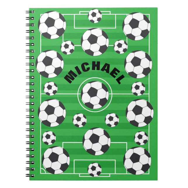 Personalized Soccer Field Notebook (Front)
