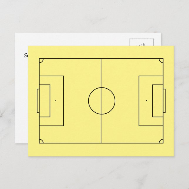 Personalized Soccer Field Postcard (Front/Back)