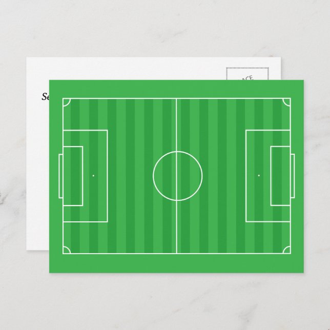 Personalized Soccer Field Postcard (Front/Back)