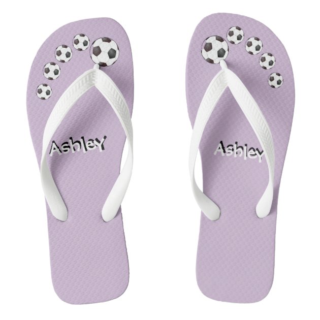 soccer flip flops