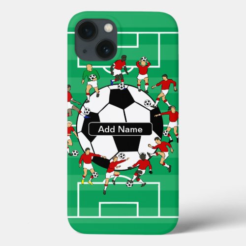 Personalized Soccer football iPhone 13 Case