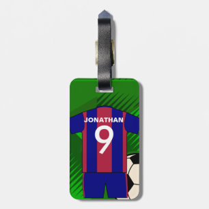 Personalized Soccer football Jersey Luggage Tag