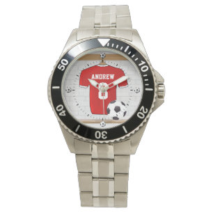 Personalized soccer football jersey watch