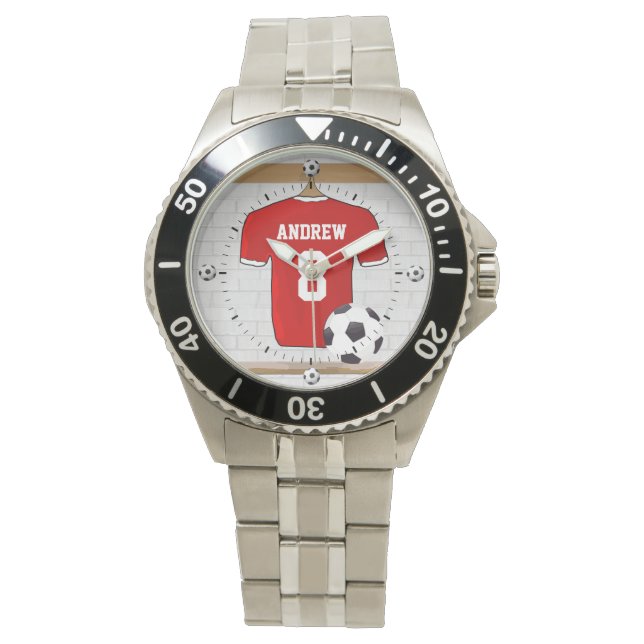Personalized soccer football jersey watch (Front)