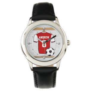Personalized soccer football jersey watch