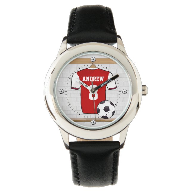 Personalized soccer football jersey watch (Front)