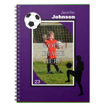 Personalized Soccer/football Notepad Notebook by StillImages at Zazzle
