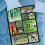 Personalized Soccer Football Photo Collage Fleece Blanket