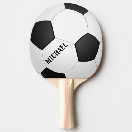 Personalized Soccer Football Ping Pong Paddle