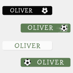 Personalized Soccer Football School Name Kids' Labels