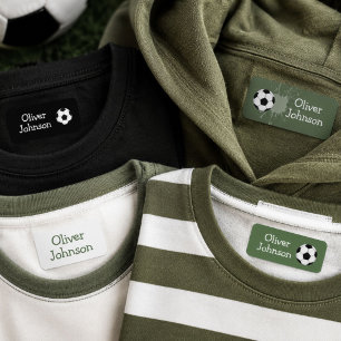 Personalized Soccer Football School Name Kids' Labels
