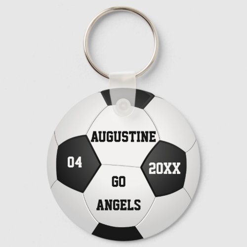 Personalized Soccer Gifts for Boys  Girls Keychain