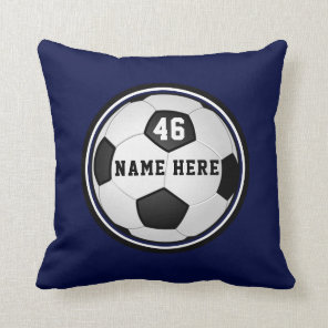Personalized Soccer Gifts for Boys in Any COLORS Throw Pillow
