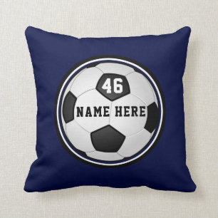 Personalized Soccer Gifts for Boys in Any COLORS Throw Pillow