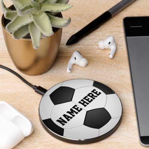 Personalized Soccer Gifts for Team Players  Wireless Charger