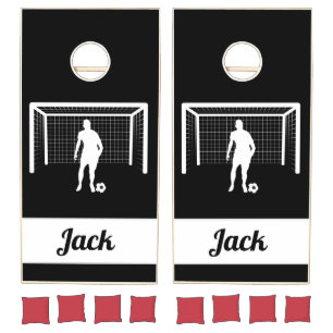 Personalized Soccer Goalie Goalkeeper Football Men Cornhole Set