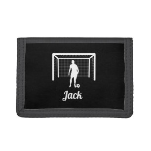 Personalized Soccer Goalie Goalkeeper Football Men Tri-fold Wallet