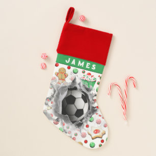 Personalized Soccer Holiday Gift Christmas Stocking
